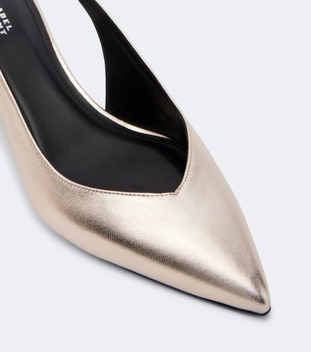 Escarpins slingback Padim en cuir métallisé - Isabel Marant - Modalova