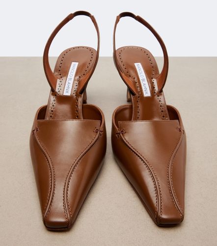 Escarpins slingback Cleo en cuir - Manolo Blahnik - Modalova