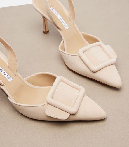 Escarpins slingback Maysli en daim - Manolo Blahnik - Modalova