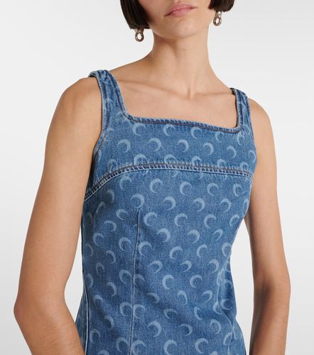 Robe All Over Moon en denim - Marine Serre - Modalova