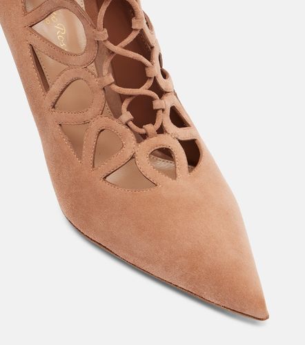 Escarpins Pointy 95 en daim - Gianvito Rossi - Modalova
