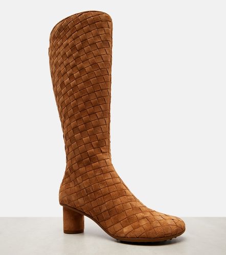 Bottes Atomic en daim Intrecciato - Bottega Veneta - Modalova