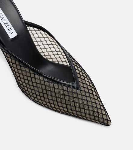 Mules Bisous 85 en résille - Aquazzura - Modalova