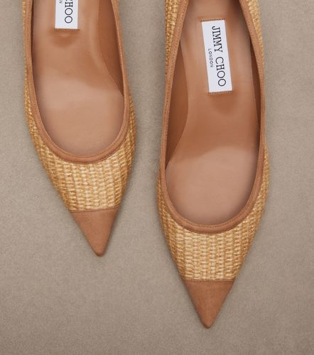 Escarpins Amelia en raphia et daim - Jimmy Choo - Modalova