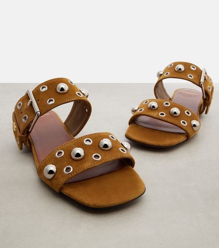 Mules Nellcôte en daim à clous - Valentino Garavani - Modalova