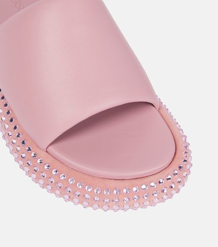 Mules à plateforme en cuir - JW Anderson - Modalova
