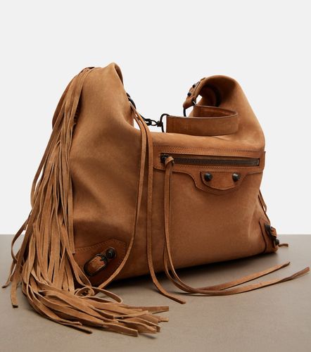 Sac Le City Medium en daim - Balenciaga - Modalova