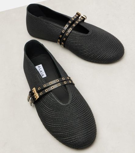 Alaïa Ballerines en papier et cuir - Alaia - Modalova