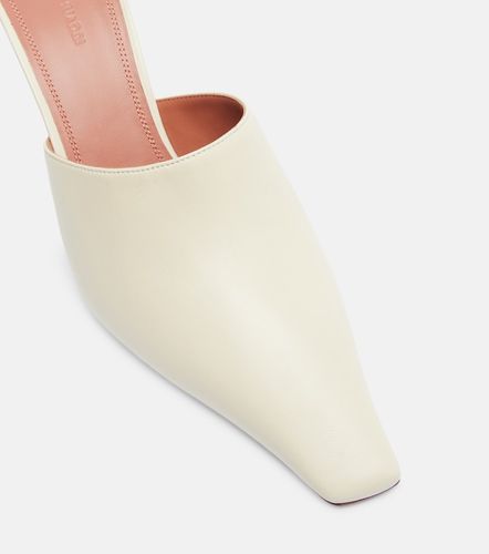 Amina Muaddi Mules Jamie 80 en cuir - Amina Muaddi - Modalova