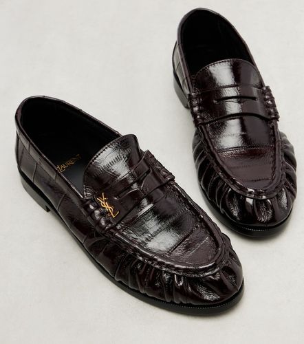 Mocassins en cuir verni - Saint Laurent - Modalova