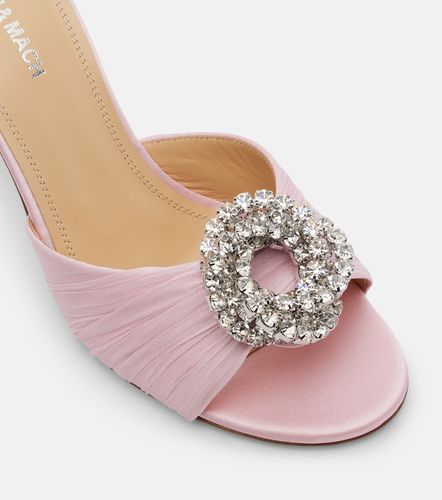 Mules Galaxy 85 en satin à ornements - Mach & Mach - Modalova