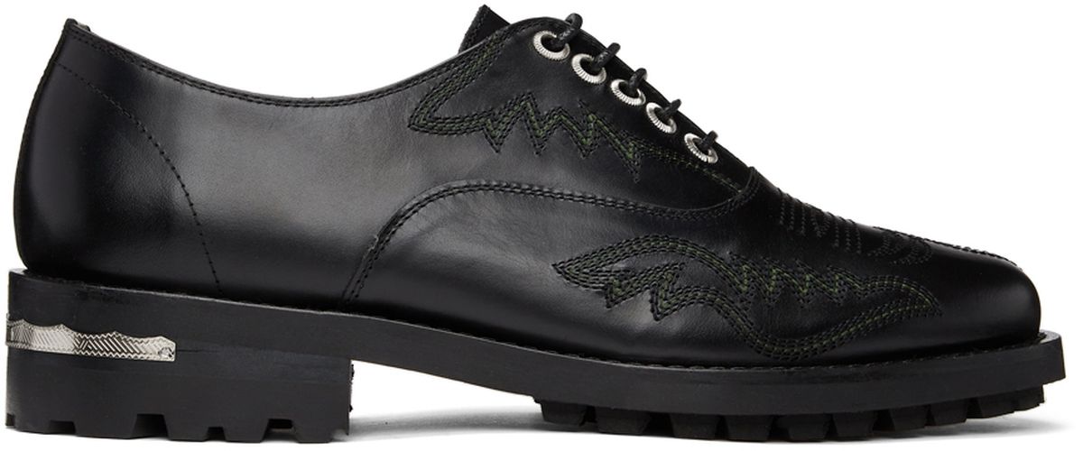 Chaussures oxford noires en cuir - Toga Virilis - Modalova