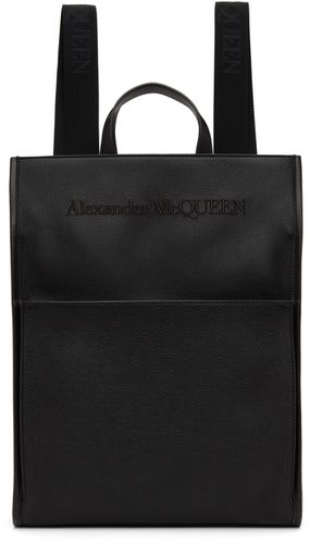 Sac à dos noir en cuir - Alexander McQueen - Modalova