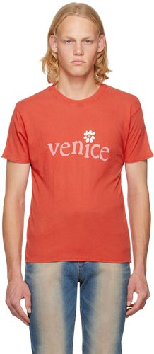 ERL T-shirt 'Venice' rouge - ERL - Modalova