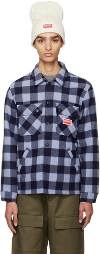 Chemise bleue à carreaux - Paris - Kenzo - Modalova