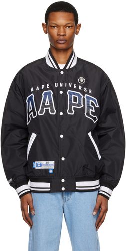 Blouson aviateur réversible noir - AAPE by A Bathing Ape - Modalova