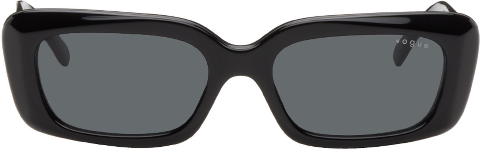 Lunettes de soleil rectangulaires noires édition Hailey Bieber - Vogue Eyewear - Modalova
