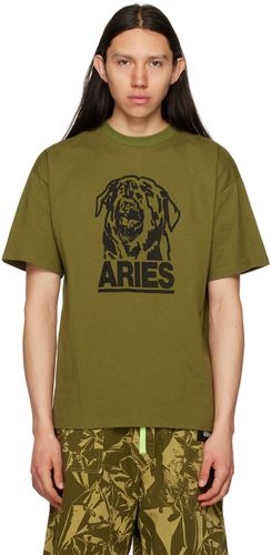 Aries T-shirt kaki à image - Aries - Modalova