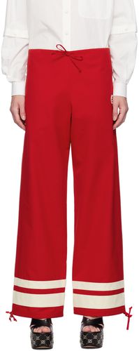Pantalon rouge à G entrecroisés - Gucci - Modalova