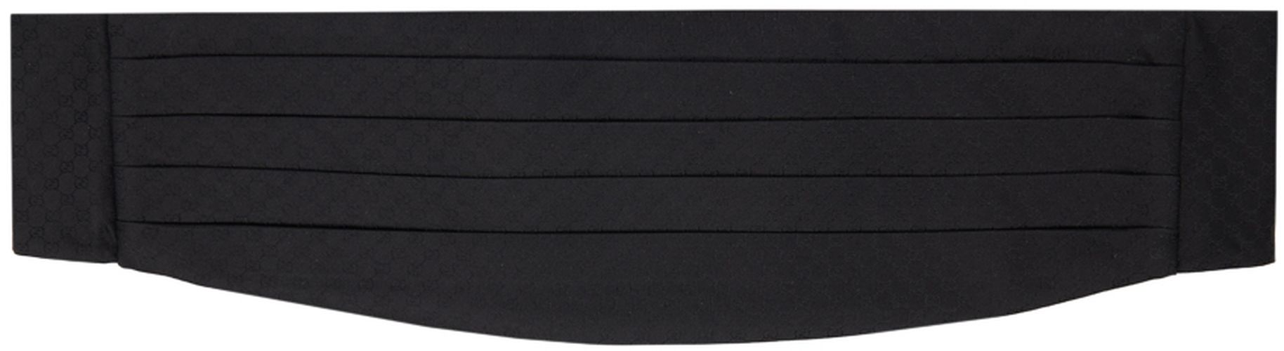 Ceinture de smoking noire à motif en tissu jacquard - Gucci - Modalova