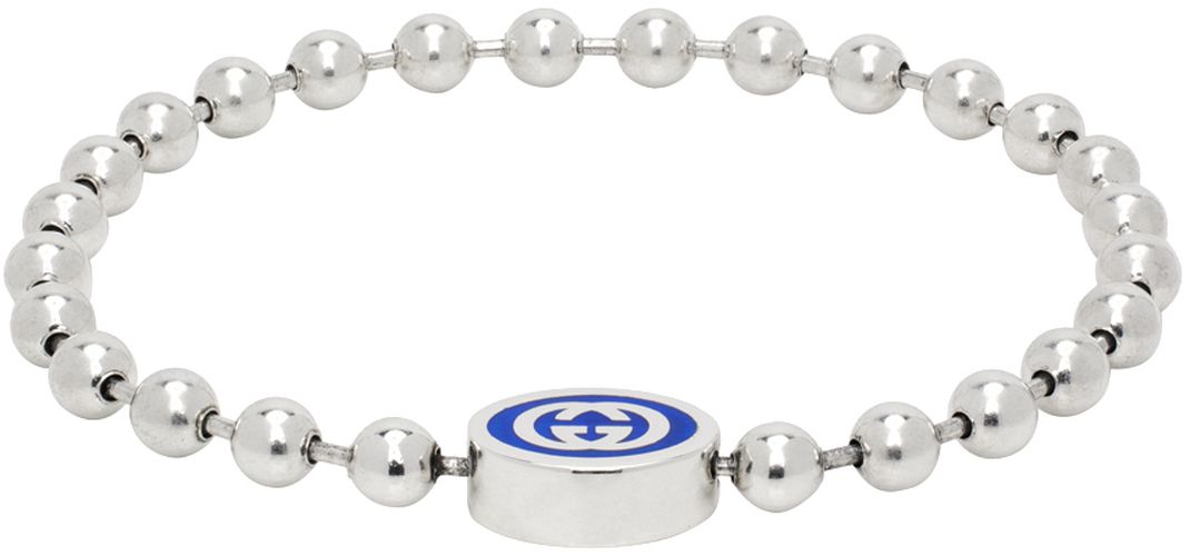 Bracelet-chaînette à billes argenté - Gucci - Modalova