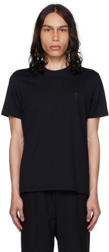 T-shirt noir à logo Ami de cœur - AMI Alexandre Mattiussi - Modalova