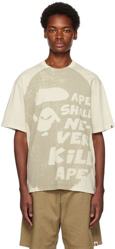 BAPE T-shirt beige à logos - BAPE - Modalova