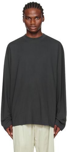 Pull molletonné gris à emmanchures basses - LEMAIRE - Modalova