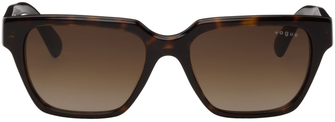 Lunettes de soleil carrées écailles de tortue édition Hailey Bieber - Vogue Eyewear - Modalova