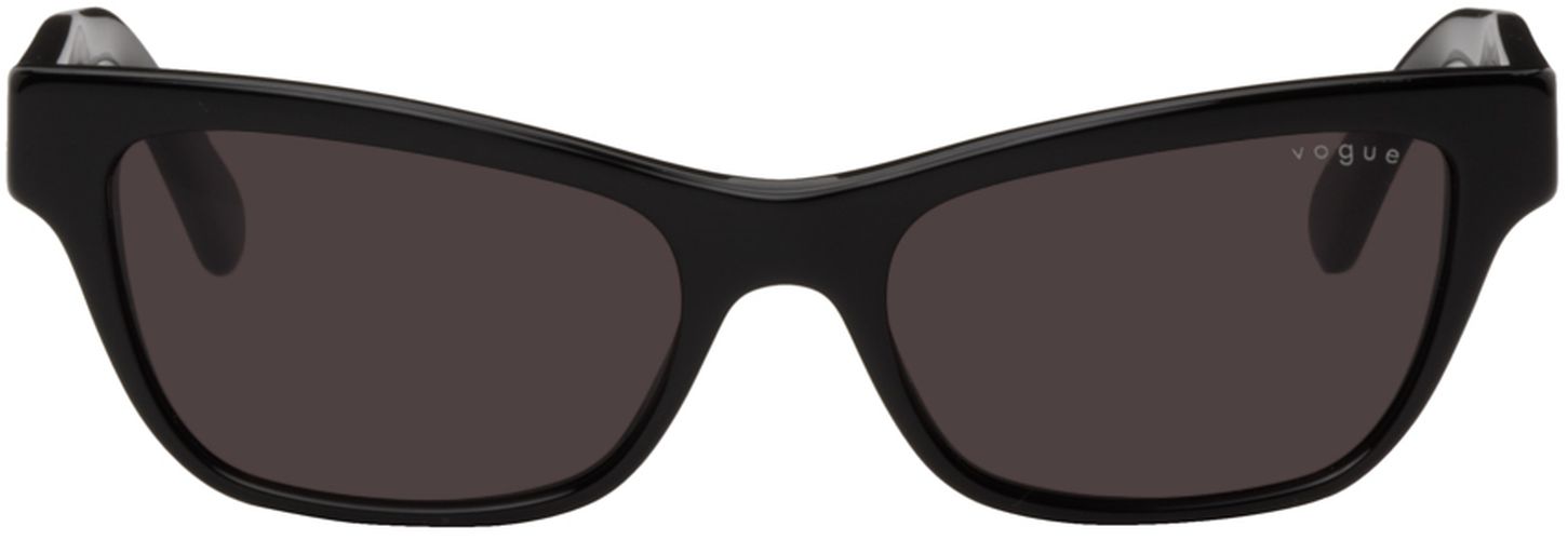 Lunettes de soleil rectangulaires noires édition Hailey Bieber - Vogue Eyewear - Modalova