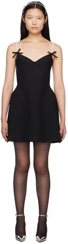 Robe courte noire à encolure en cœur - SHUSHU/TONG - Modalova