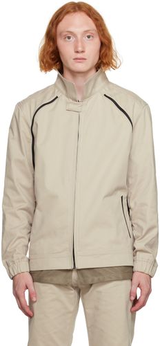 Blouson beige à glissières - Olly Shinder - Modalova