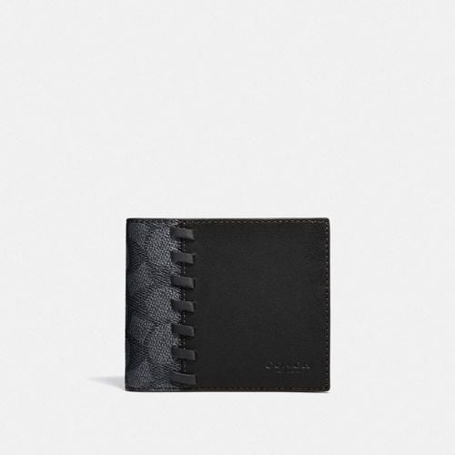 COACH: portefeuille 3-en-1 en toile exclusive à blocs avec whipstitch - COACH - Modalova