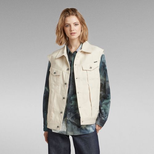 Veste Sans Manches Oversized Denim Evergreen - s - G-Star RAW - Modalova