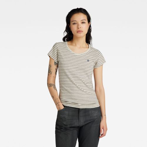 Top Stripe Eyben Slim V-Neck 2.0 - - s - G-Star RAW - Modalova