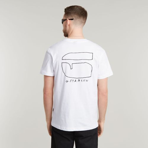 T-Shirt Handwriting Back Print - s - G-Star RAW - Modalova