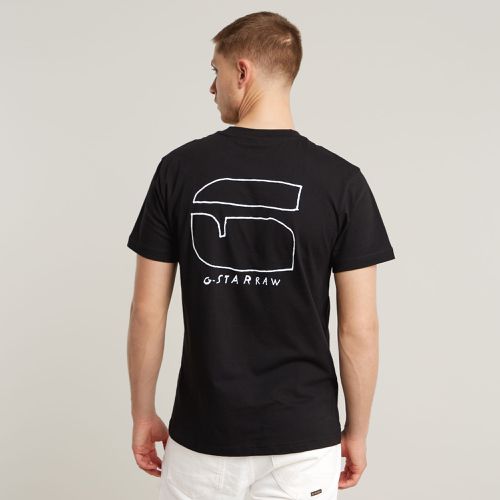 T-Shirt Handwriting Back Print - s - G-Star RAW - Modalova