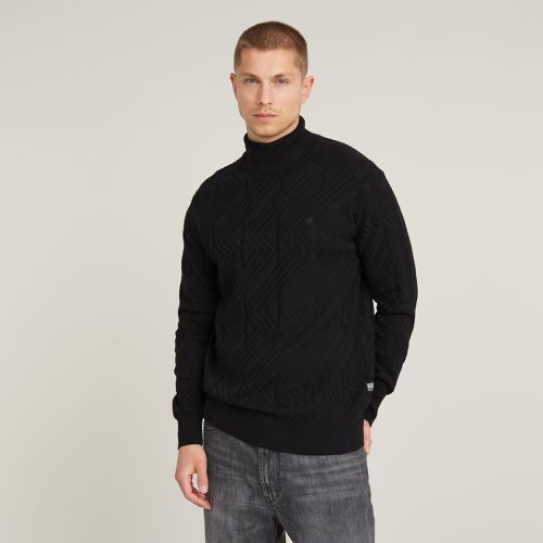 Pull En Maille Zig-Zag Structure Turtle - s - G-Star RAW - Modalova