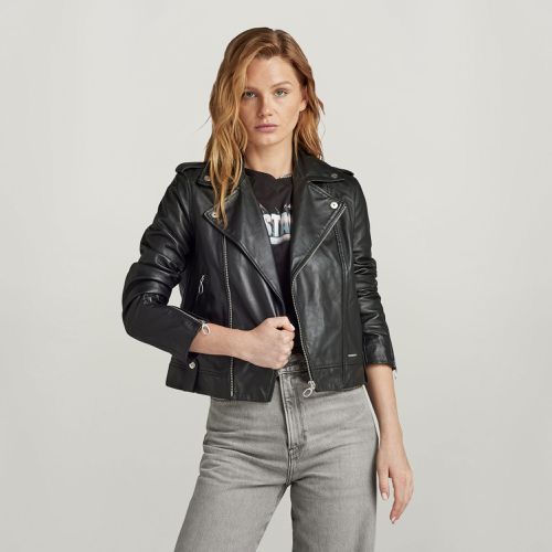 Veste Leather Biker - Noir - Femmes - G-Star RAW - Modalova