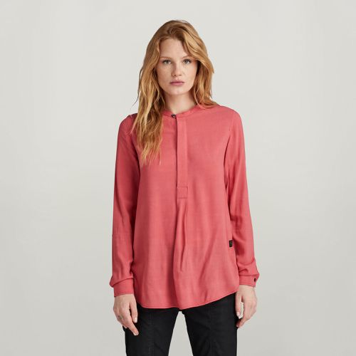 Top Half Placket - Rouge - Femmes - G-Star RAW - Modalova