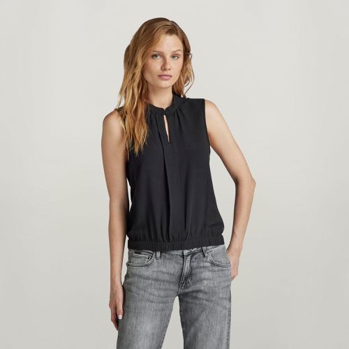 Top Stand Up Collar - Noir - Femmes - G-Star RAW - Modalova