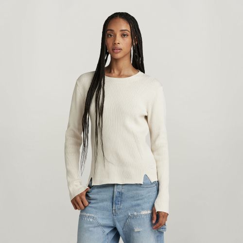 Pull Ribbed - Beige - Femmes - G-Star RAW - Modalova