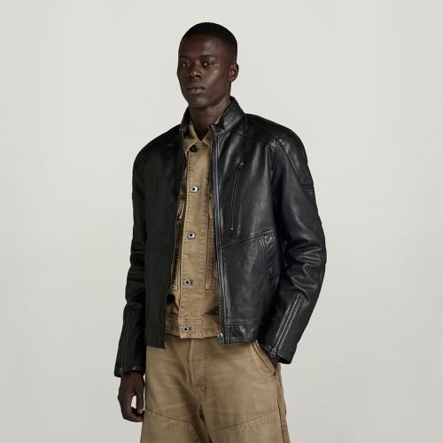 Veste Biker Leather - Noir - Hommes - G-Star RAW - Modalova