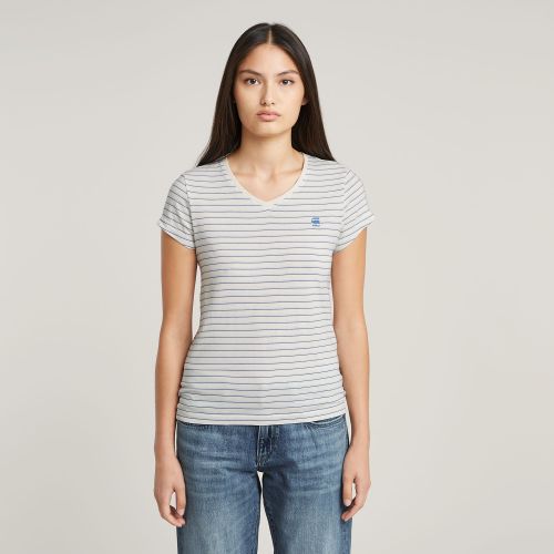 T-shirt Stripe Eyben Slim V-neck 2.0 - s - G-Star RAW - Modalova