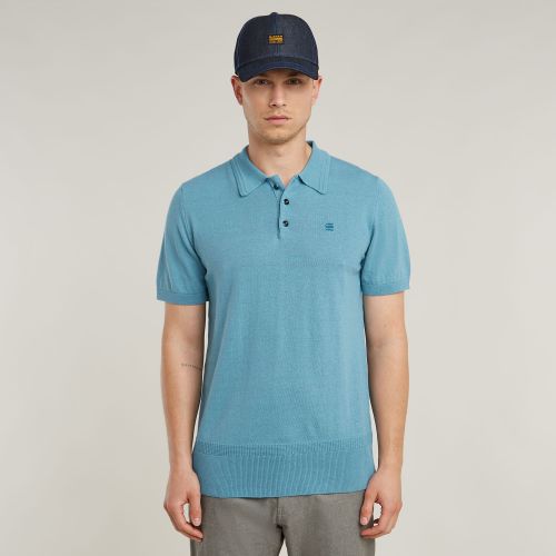 Polo Knitted - Bleu moyen - Hommes - G-Star RAW - Modalova