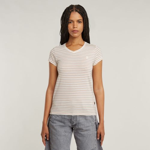 T-shirt Stripe Eyben Slim V-neck 2.0 - s - G-Star RAW - Modalova