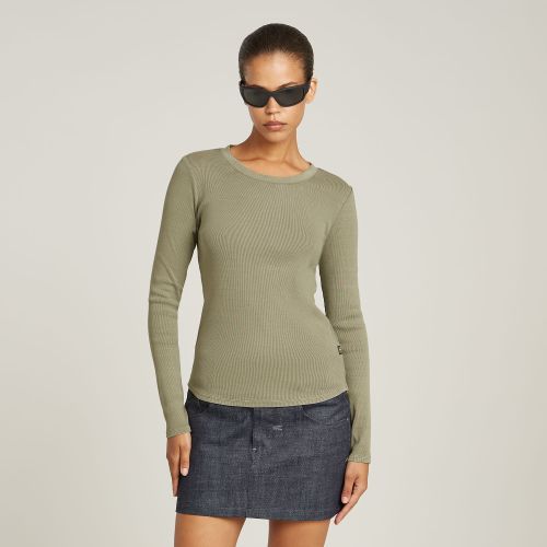 Top Overdyed Slim - Vert - Femmes - G-Star RAW - Modalova