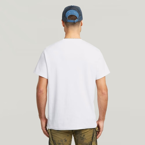 T-shirt Script - Blanc - Hommes - G-Star RAW - Modalova