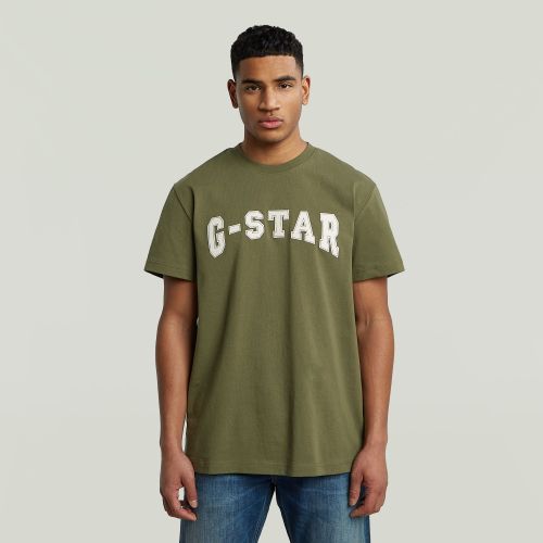 T-shirt Felt Logo - Vert - Hommes - G-Star RAW - Modalova