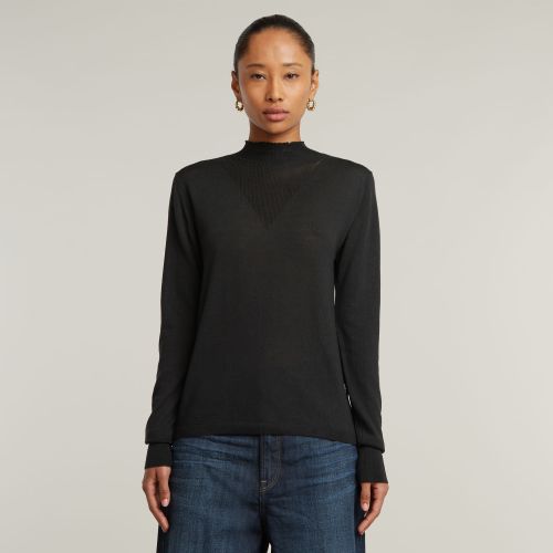 Pull en maille Mock - Noir - Femmes - G-Star RAW - Modalova